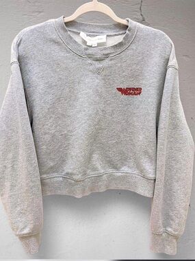Veronica Beard Heather Gray Wonder Women Crewneck Sweatshirt Limited Edition